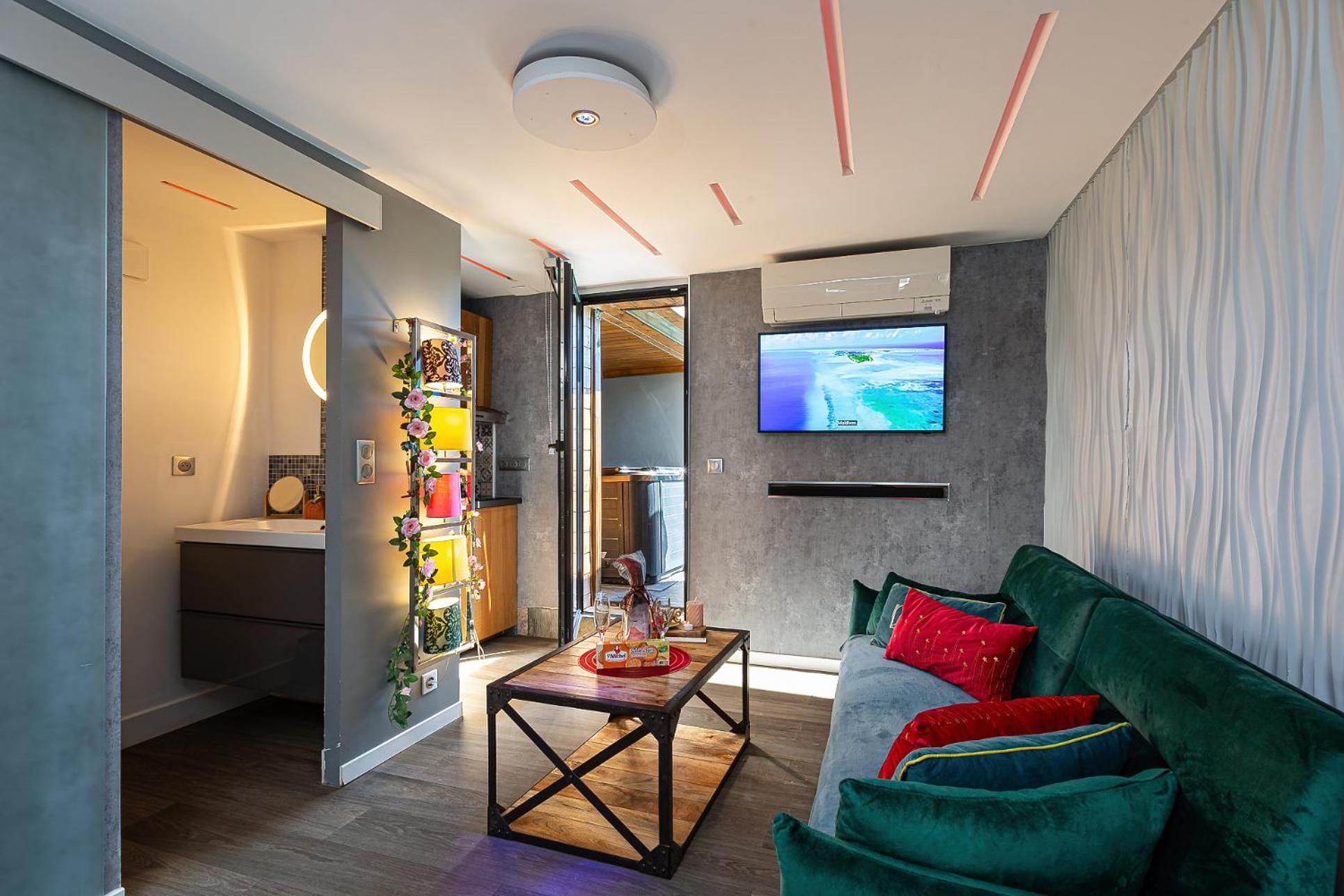 Gites Spa Strasbourg - Studio Romantique, Jacuzzi, Sauna, Terrasse Privee Furdenheim Luaran gambar
